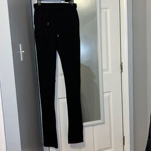 Black stacked sweats